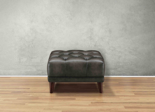 Targa Leather Ottoman