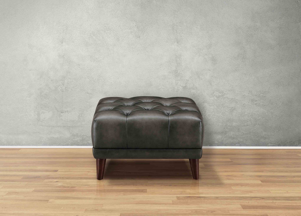 Targa Leather Ottoman