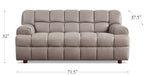 Rubix Leather Loveseat