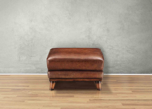 Lowell Leather Ottoman