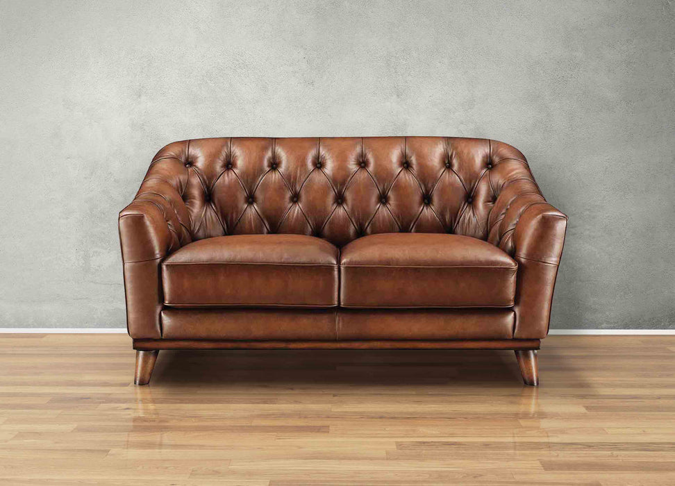 Lowell Leather Loveseat
