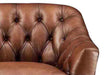 Lowell Leather Ottoman