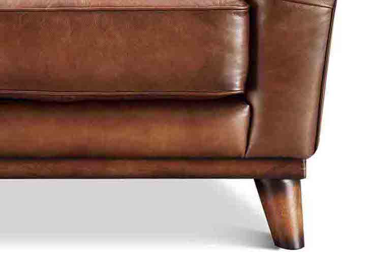 Lowell Leather Ottoman