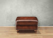 Hamptons Leather Ottoman