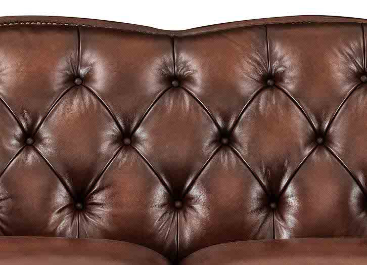 Hamptons Leather Ottoman