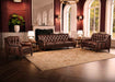 Hamptons Leather Ottoman