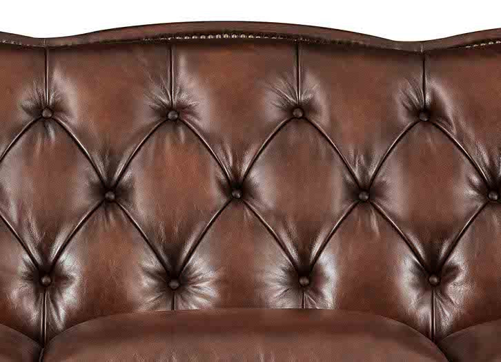 Hamptons Leather Ottoman