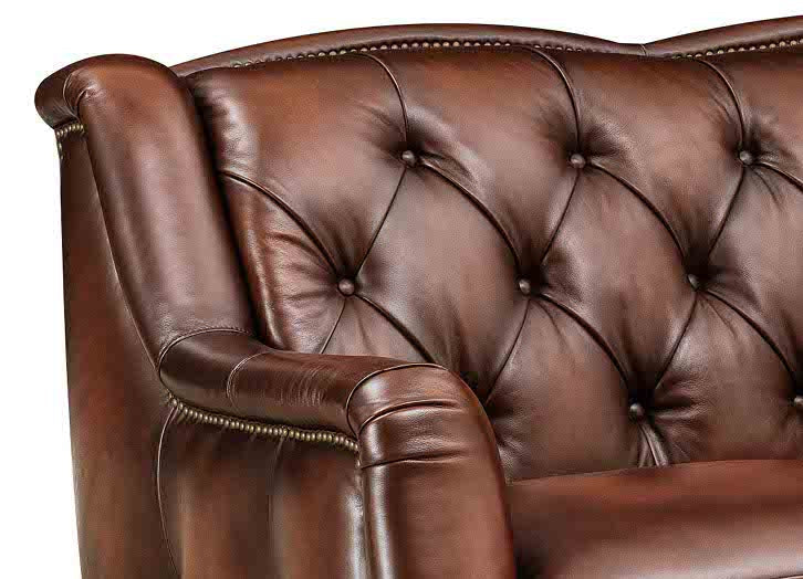 Hamptons Leather Loveseat