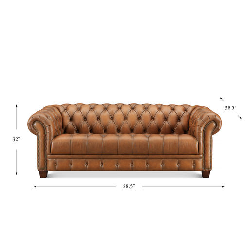 York Leather Sofa Collection - Abundant Home Collections