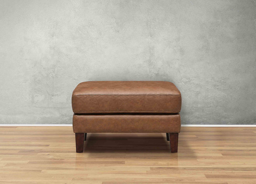 Mavery Leather Ottoman