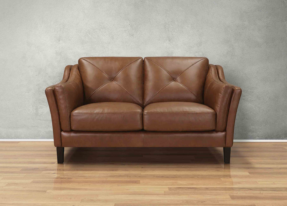 Mavery Leather Ottoman