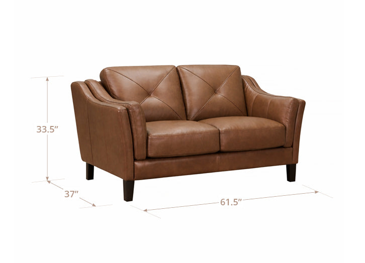 Mavery Leather Ottoman