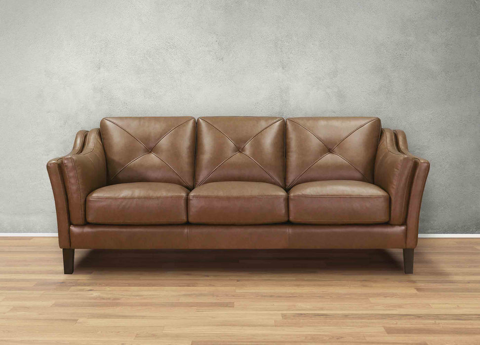 Mavery Leather Ottoman