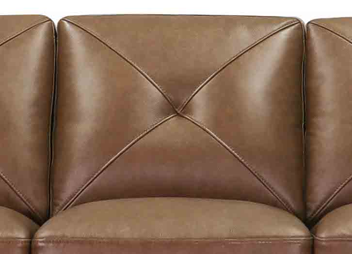 Mavery Leather Ottoman