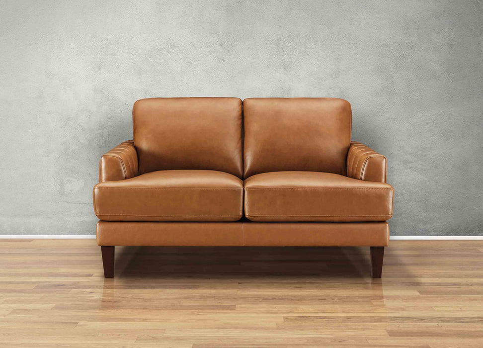 Cassia Leather Loveseat