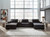 Modmax II Double Chaise Sectional with Audio Consoles - Abundant Home Collections