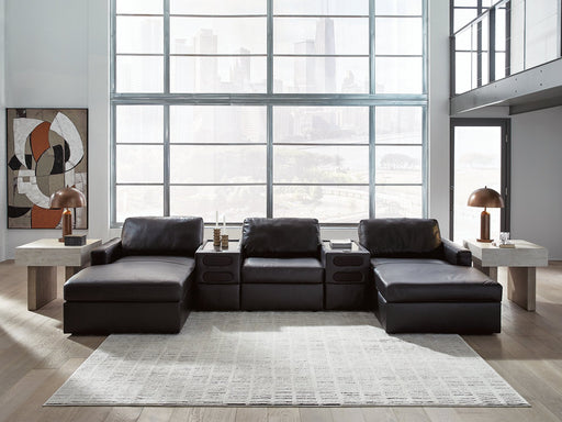 Modmax II Double Chaise Sectional with Audio Consoles - Abundant Home Collections