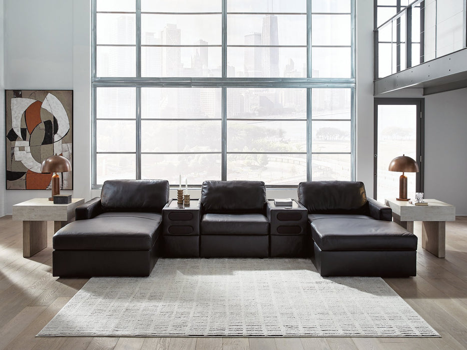 Modmax II Double Chaise Sectional with Audio Consoles - Abundant Home Collections