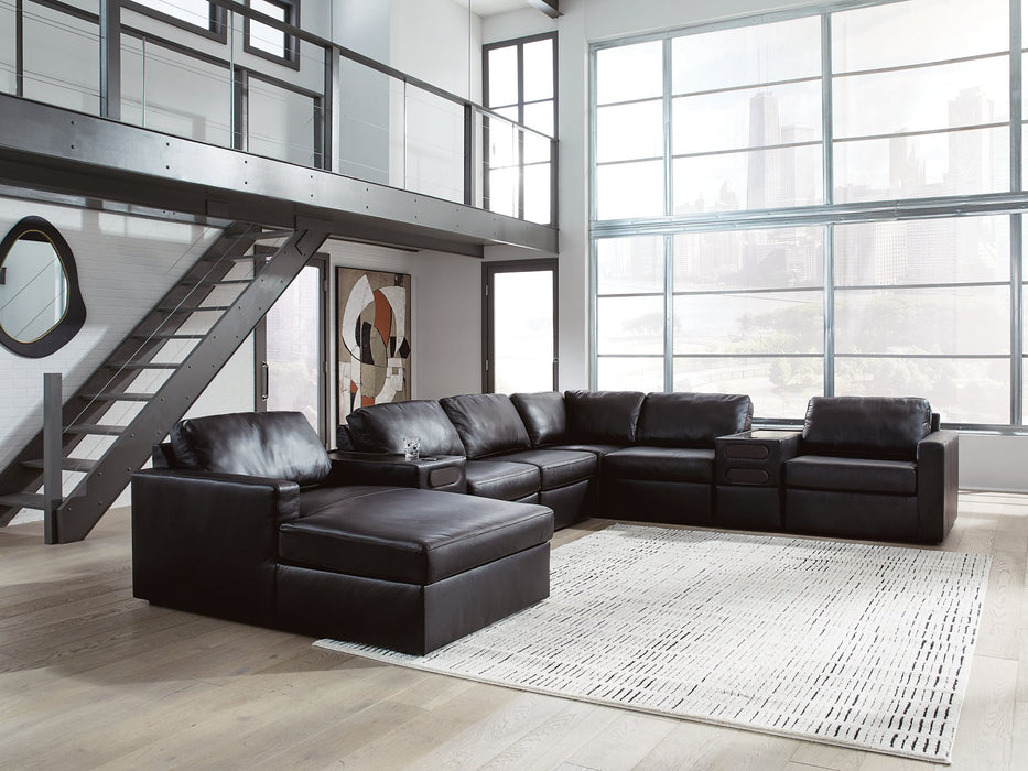 Modmax II Sectional with Chaise and Audio Consoles - Abundant Home Collections