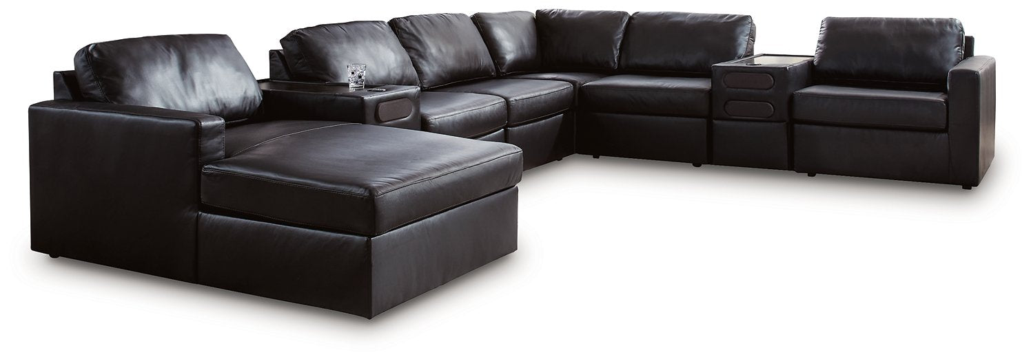 Modmax II Sectional with Chaise and Audio Consoles - Abundant Home Collections