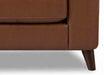 Elm 3 Leather Loveseat