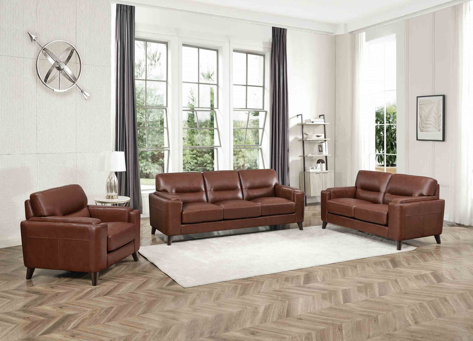 Elm Leather 3-Seater Sofa Collection