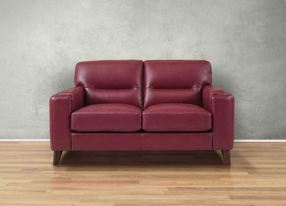 Elm 3 Leather Loveseat