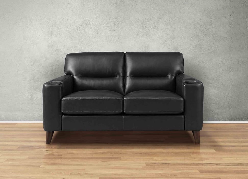 Elm 3 Leather Loveseat