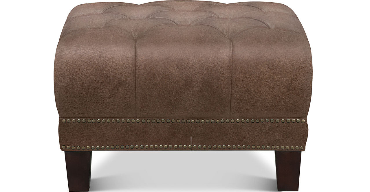Picadilly Leather Ottoman