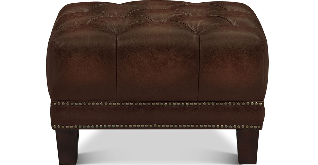 Picadilly Leather Ottoman