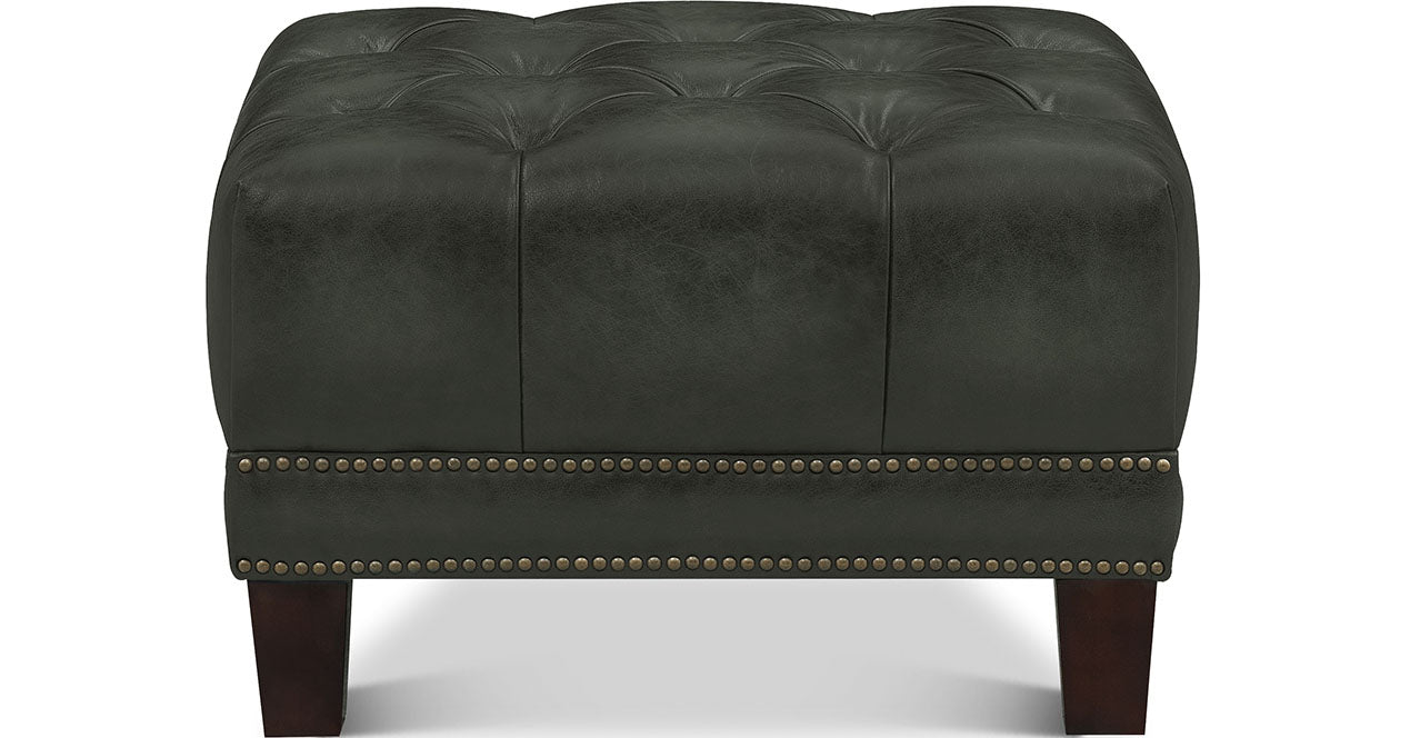 Picadilly Leather Ottoman