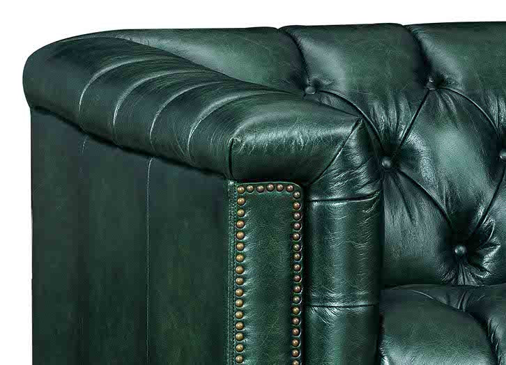 Picadilly Leather Ottoman