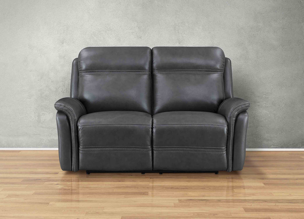 Cascade Leather Reclining Loveseat