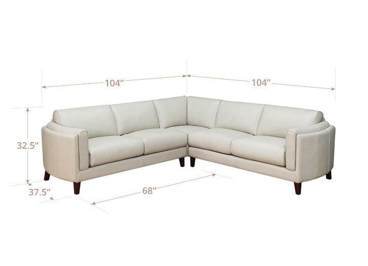 Maui Leather Sectional Collection