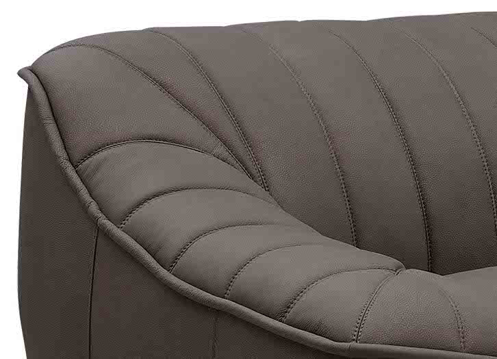 Snug Leather Loveseat