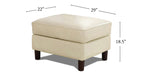 Bella Leather Ottoman