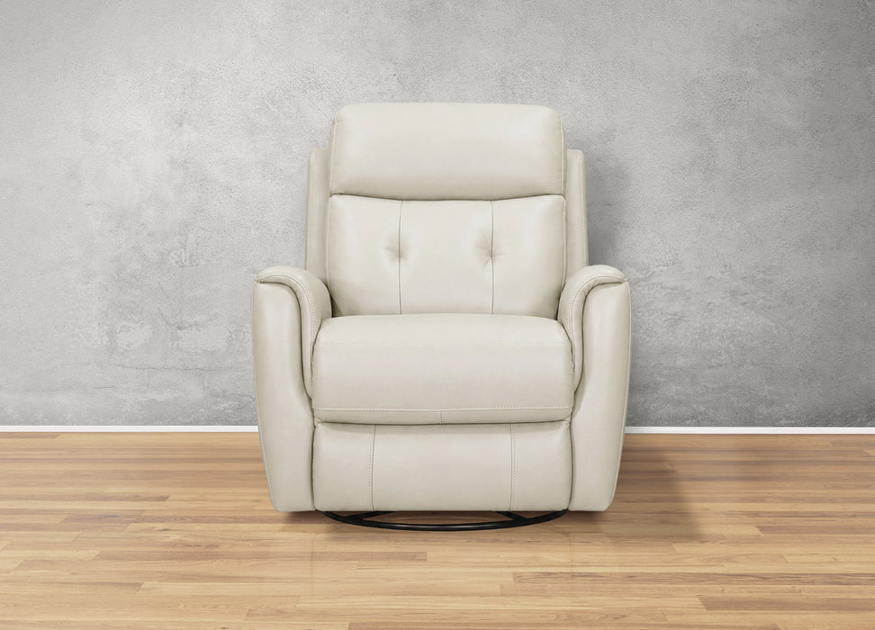 Torino Power Headrest Swivel Glider Leather Recliner