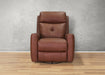Sterling Power Headrest Swivel Glider Leather Recliner