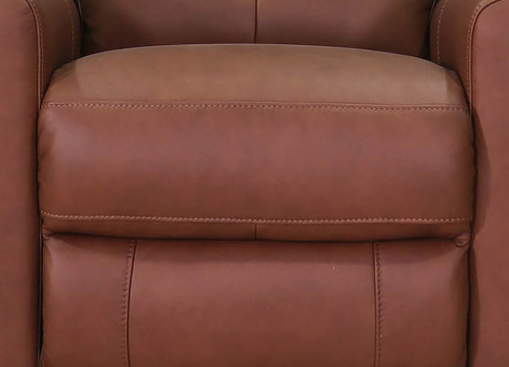 Sterling Power Headrest Swivel Glider Leather Recliner
