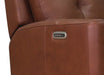 Sterling Power Headrest Swivel Glider Leather Recliner