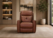 Sterling Power Headrest Swivel Glider Leather Recliner