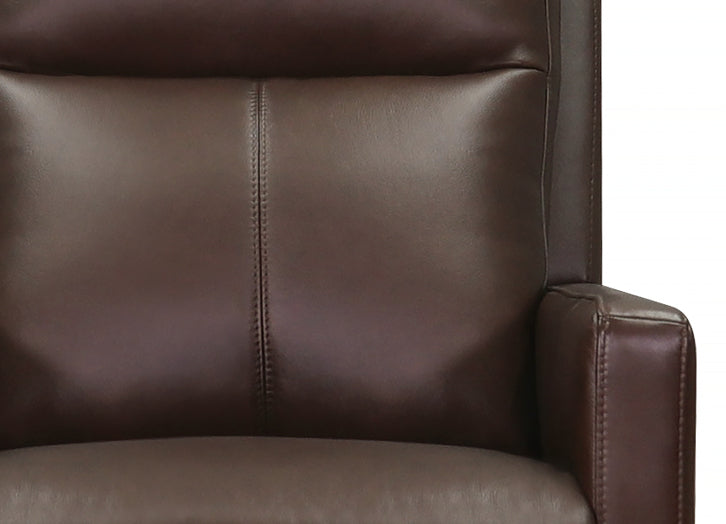 Vienna Power Headrest Swivel Glider Leather Recliner