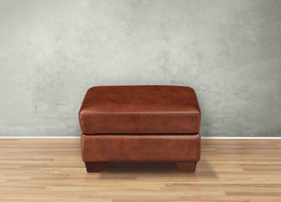 Marylynn Leather Ottoman