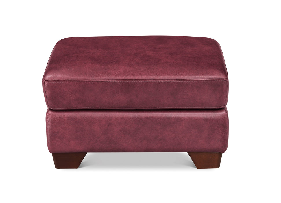 Marylynn Leather Ottoman