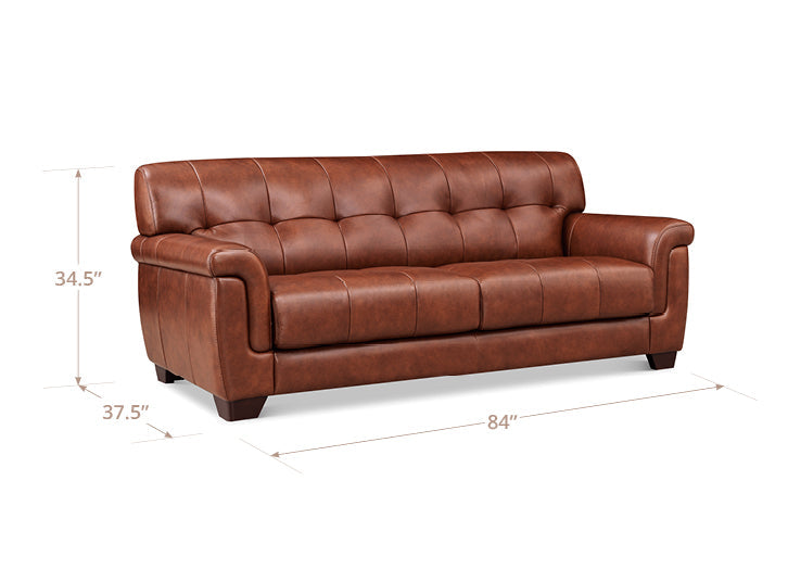 Marylynn Leather Ottoman