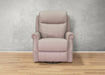 Royce Power Headrest Swivel Glider Leather Recliner