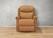 Royce Power Headrest Swivel Glider Leather Recliner