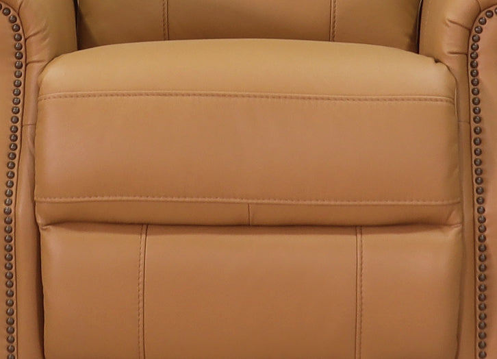 Royce Power Headrest Swivel Glider Leather Recliner