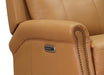 Royce Power Headrest Swivel Glider Leather Recliner