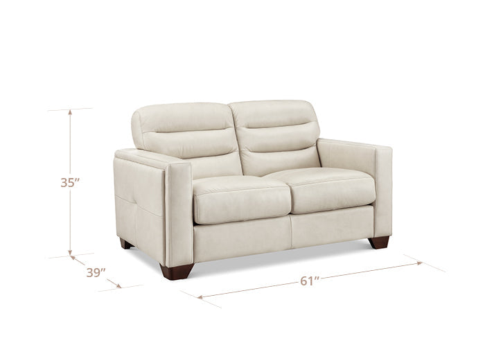 Monticello Leather Loveseat